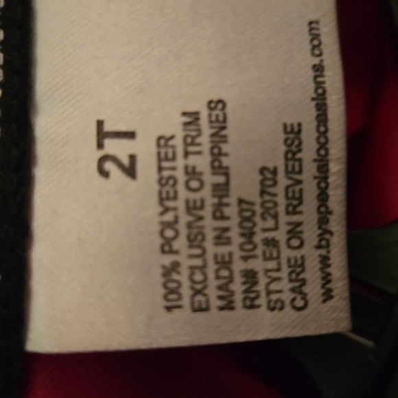 LOVE by Special Occasions Pink Party Dress 2T Sleeveless Tulle Bow Detail - Picture 7 of 7